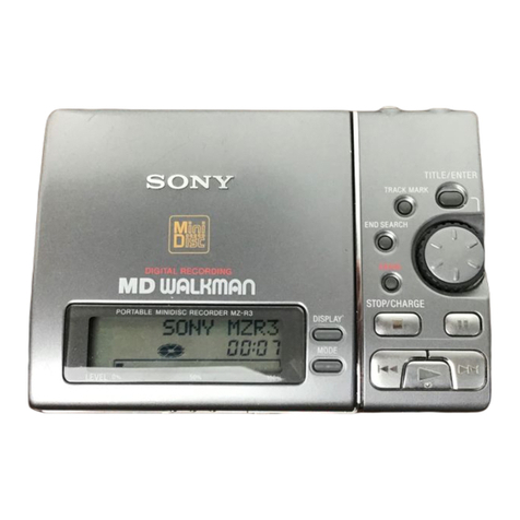 Sony MZ-R3 User manual