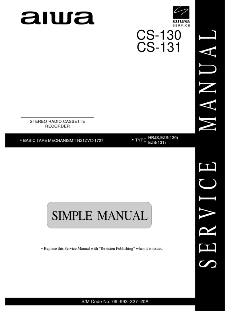 Aiwa CS-130 Service manual