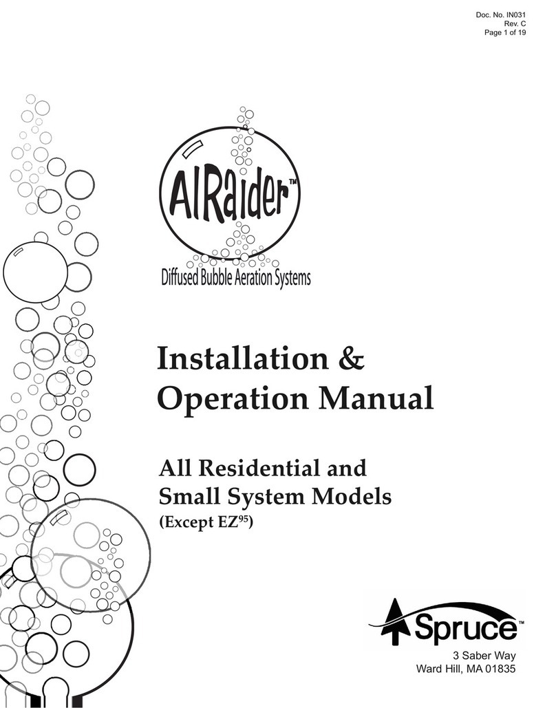 Spruce AIRaider Installation & operating instructions