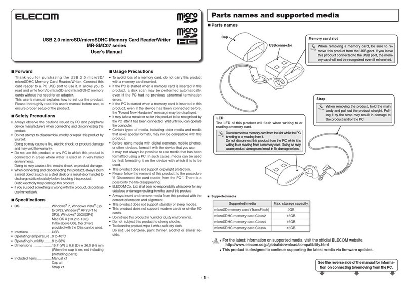 Elecom MR-SMC07 series user manual