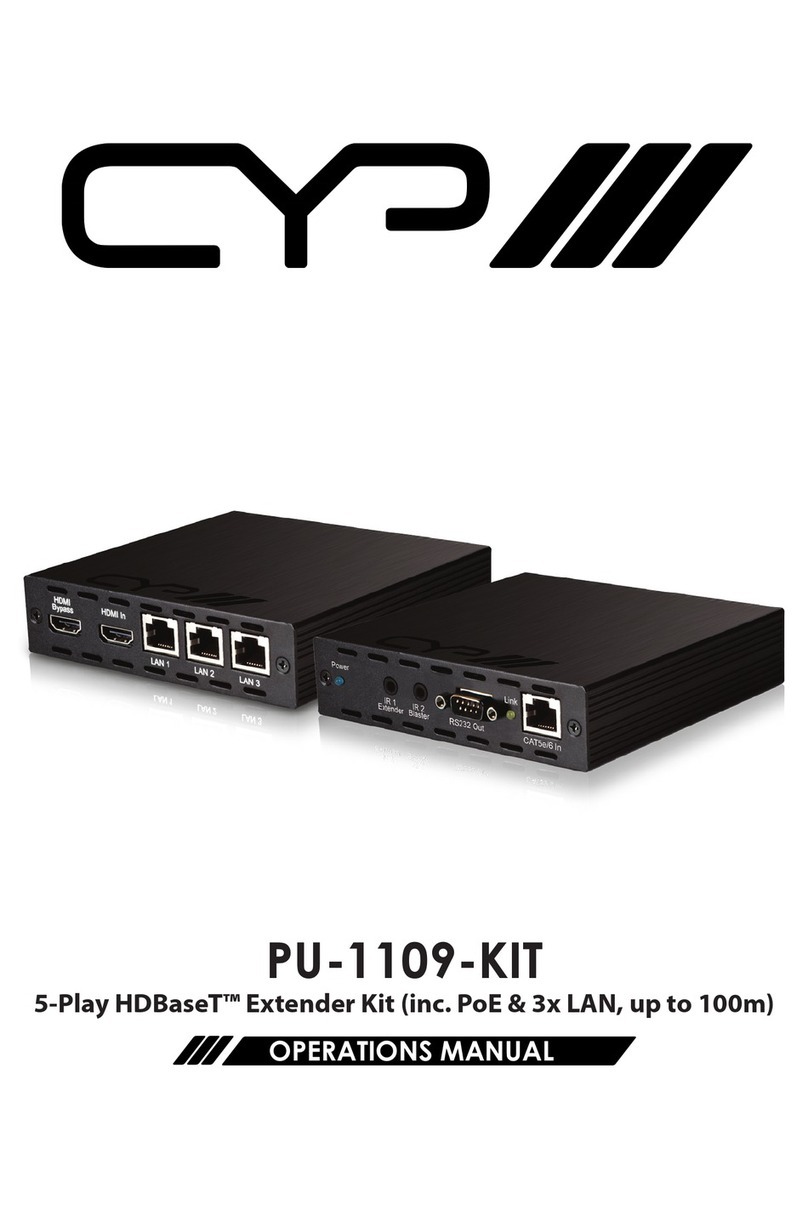 CYP PU-1109KIT User manual