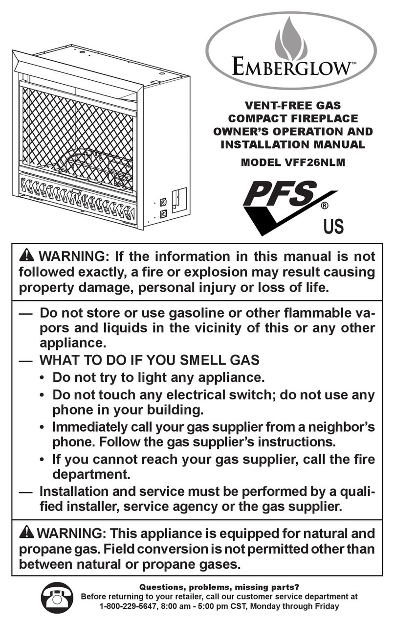 EmberGlow VFF26NLM User manual