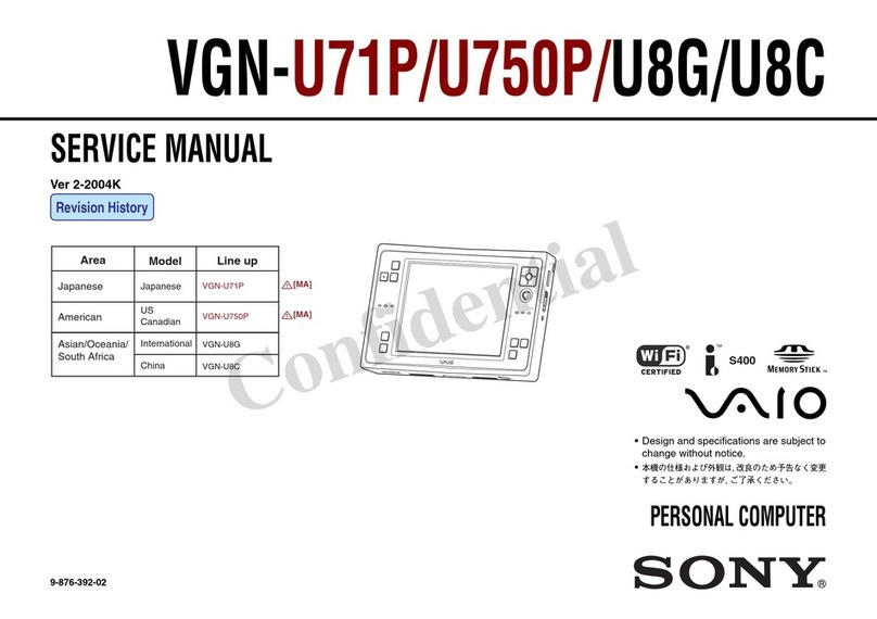 Sony VGN-U71P User manual Sony VGN-U71P User manual