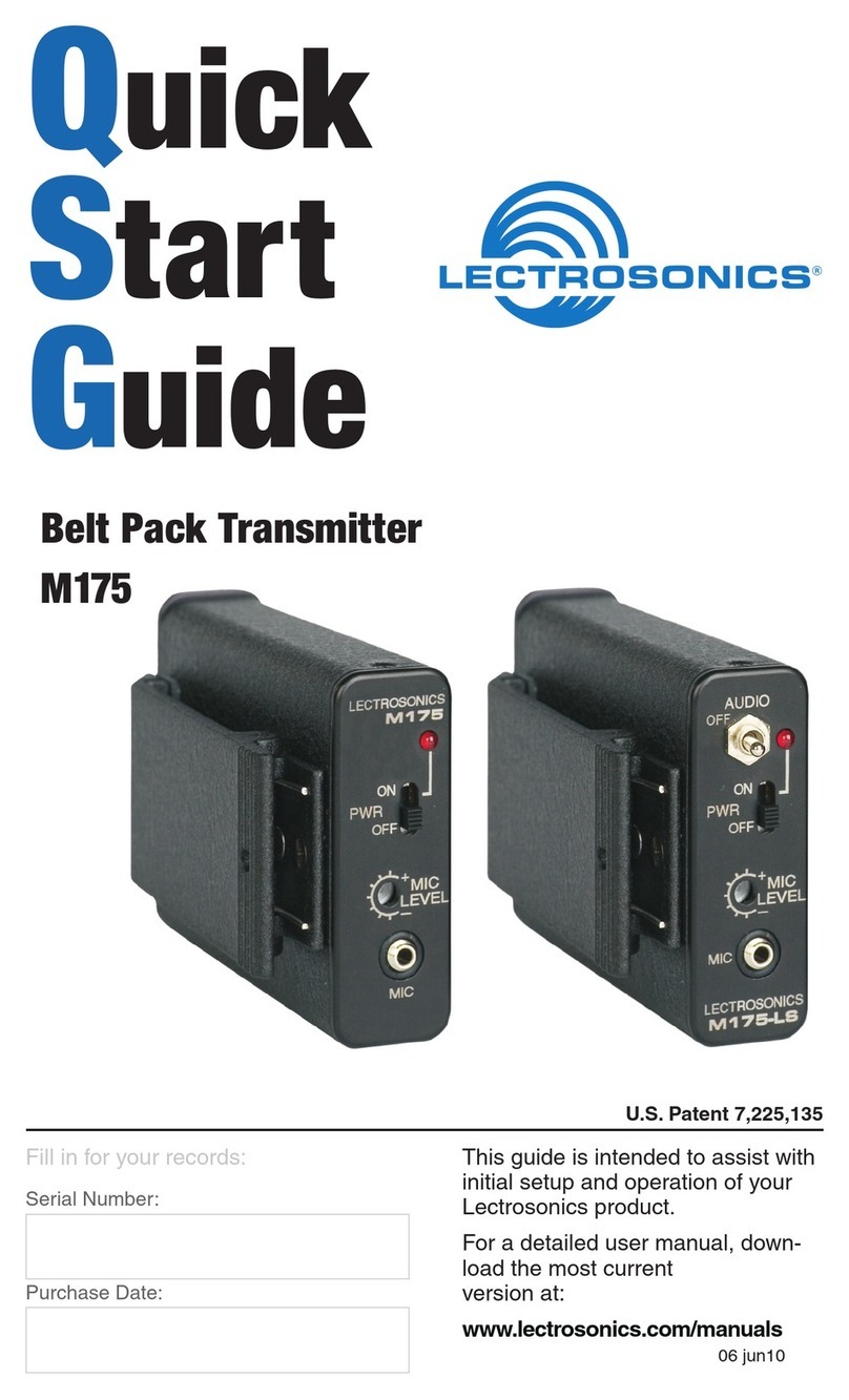 Lectrosonics M175 User manual