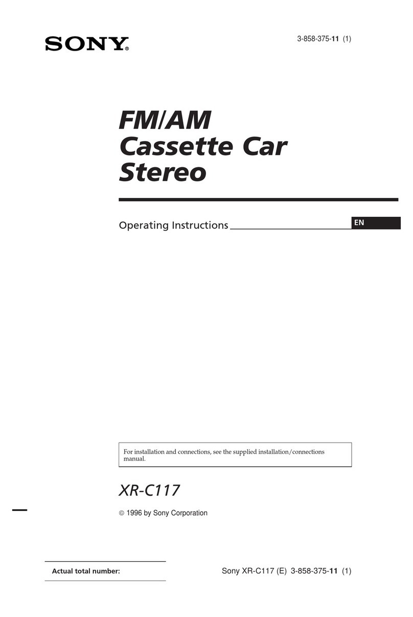 Sony XR-C117 User manual