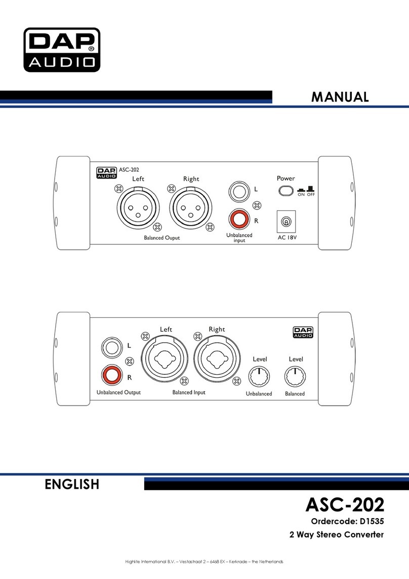 DAPAudio ASC-202 user manual