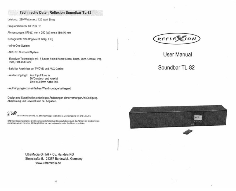 Reflexion TL-82 User manual Reflexion TL-82 User manual