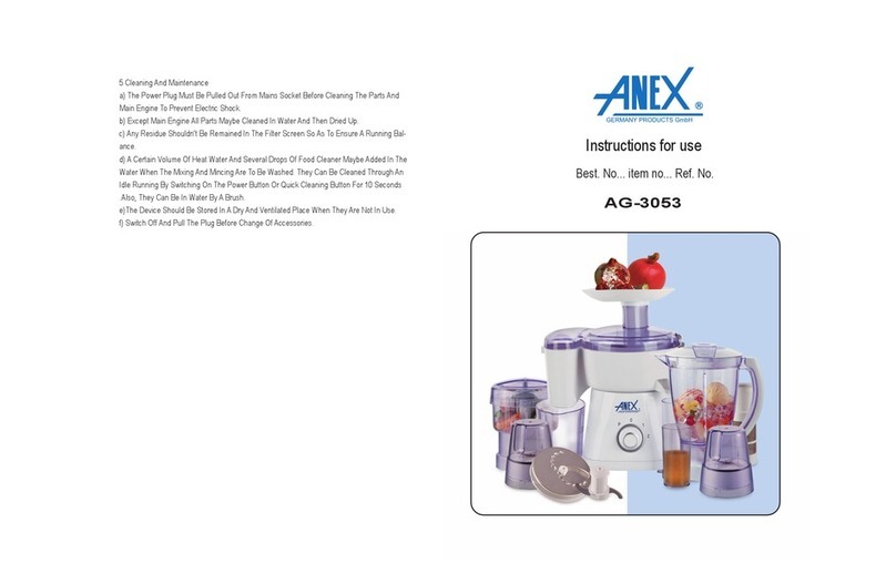 AneX AG-3053 Instructions for use