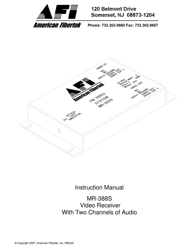 AFi MR-388S instruction manual