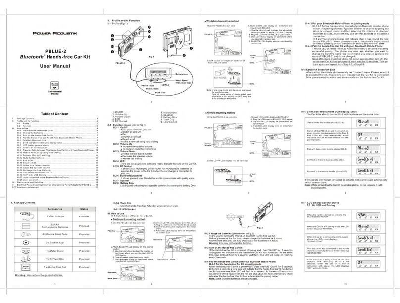 PowerAcoustik PBLUE-2 user manual