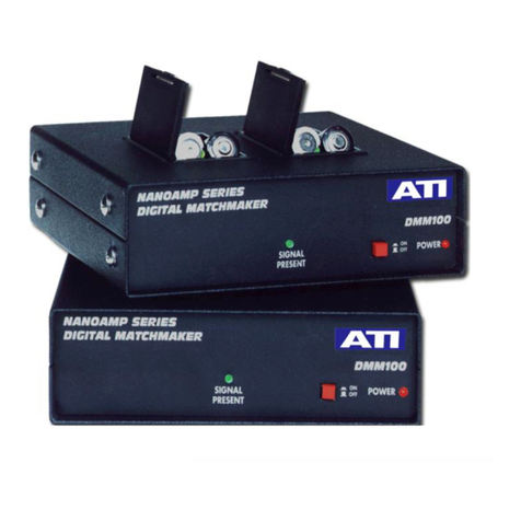 ATI Audio DMM100 Operating instructions