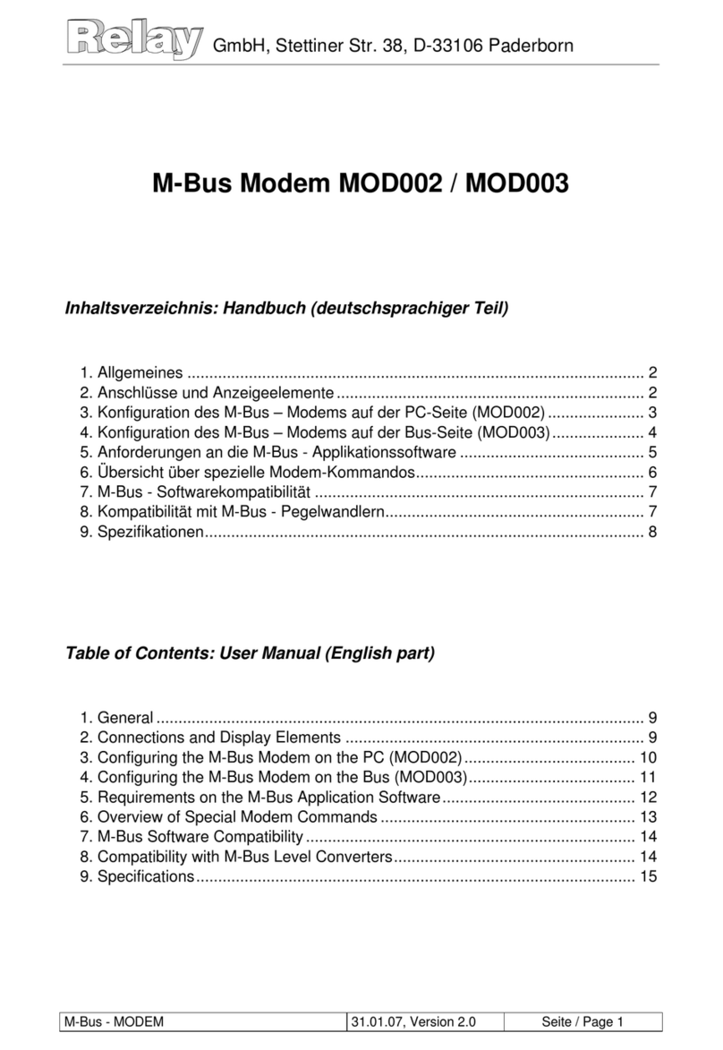Relay MOD002 User manual