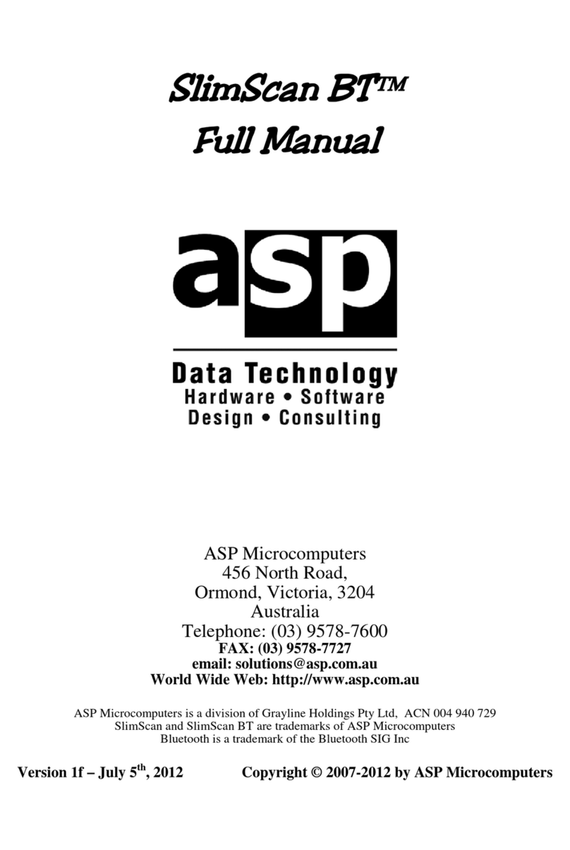 ASP SlimScan BT Full manual