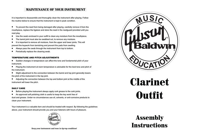 Gibson Clarinet Outfit Assembly instruction