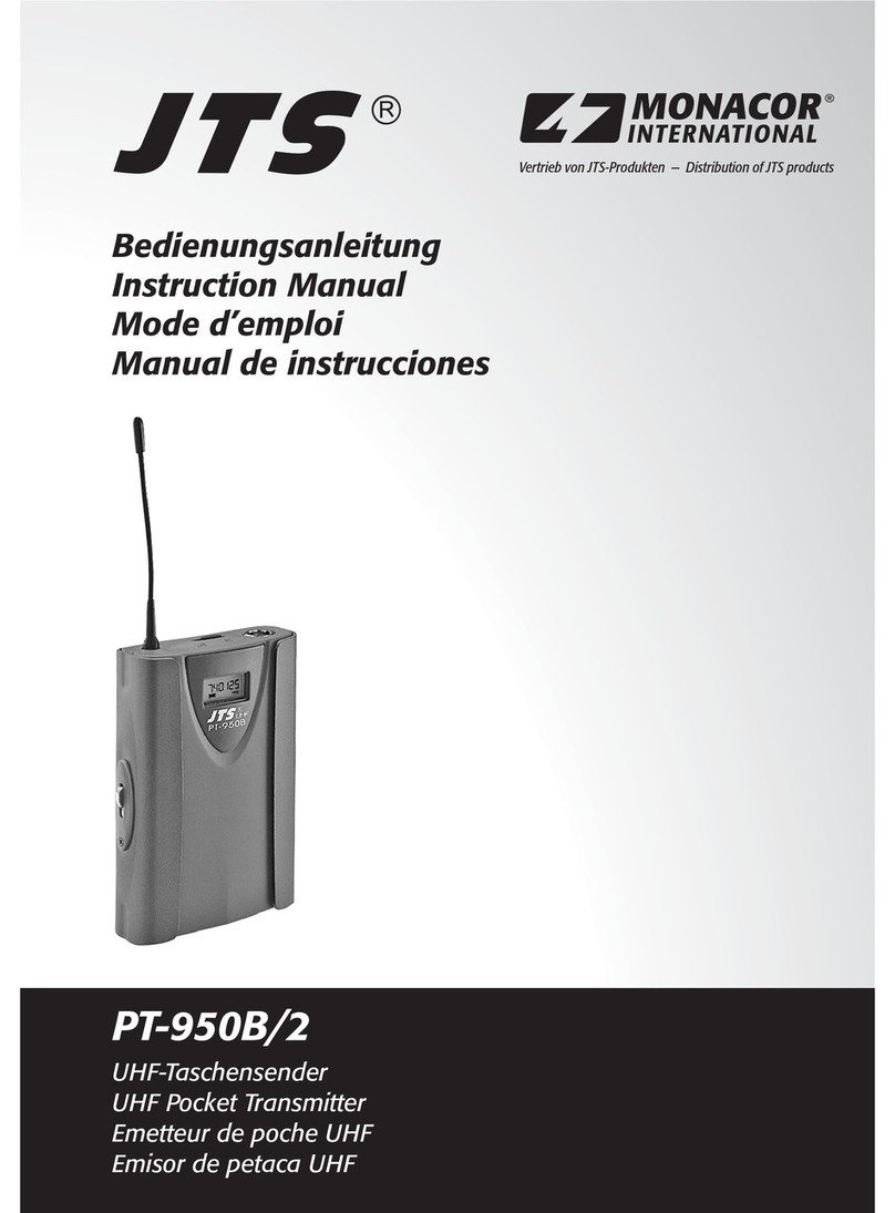 JTS PT-950B/2 User manual