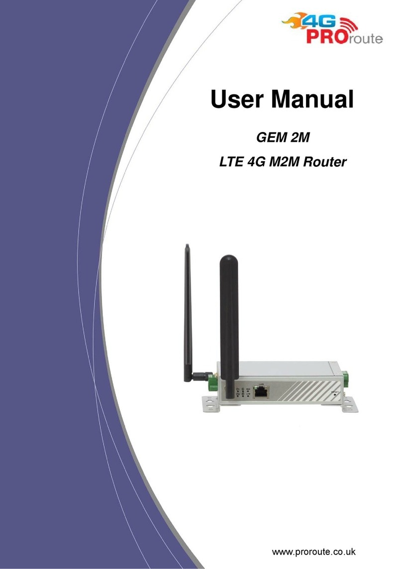 Proroute GEM 2M User manual