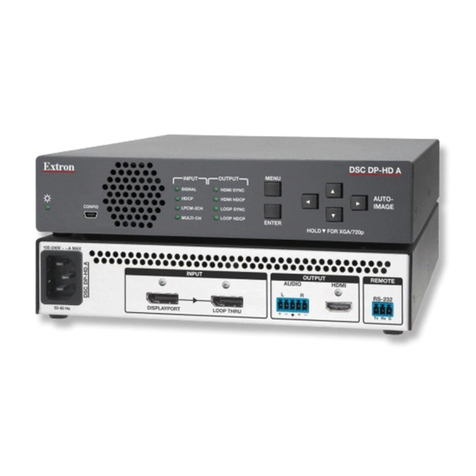 Extron electronics DSC DP-HD A User manual