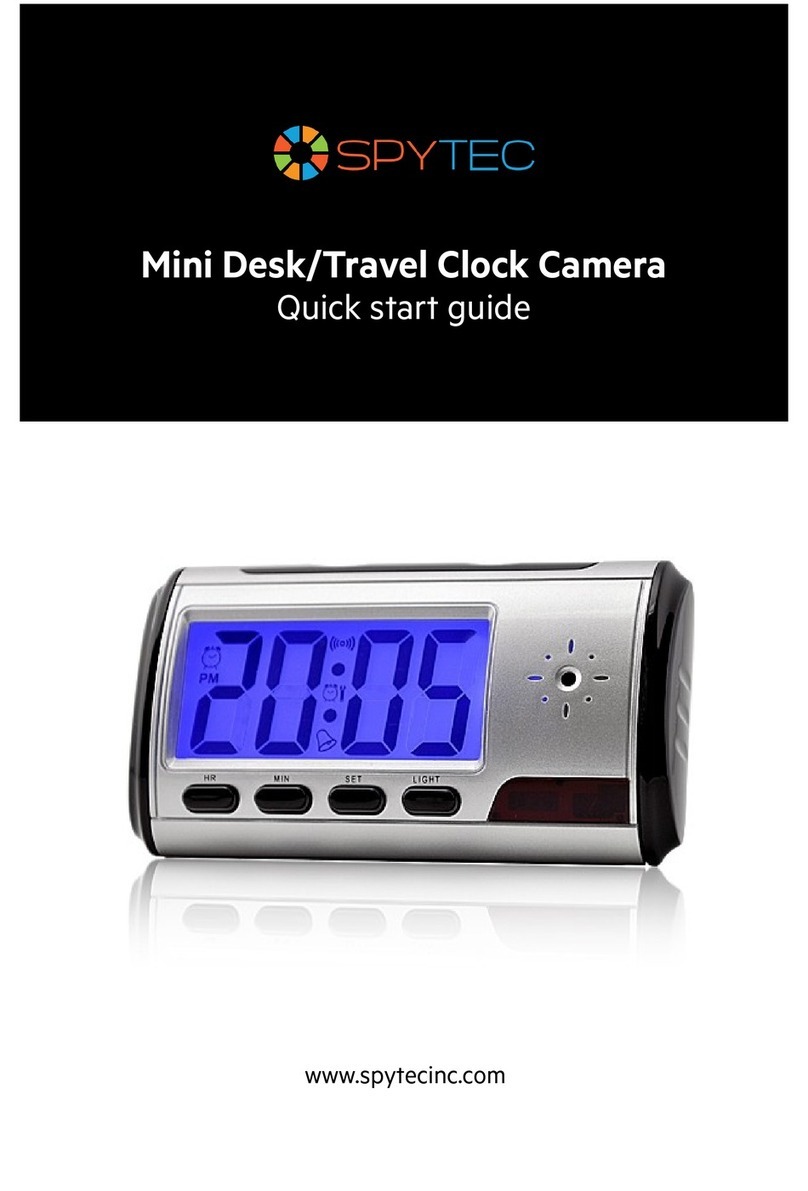 Spy Tec Mini Desk/Travel Clock Camera quick start guide