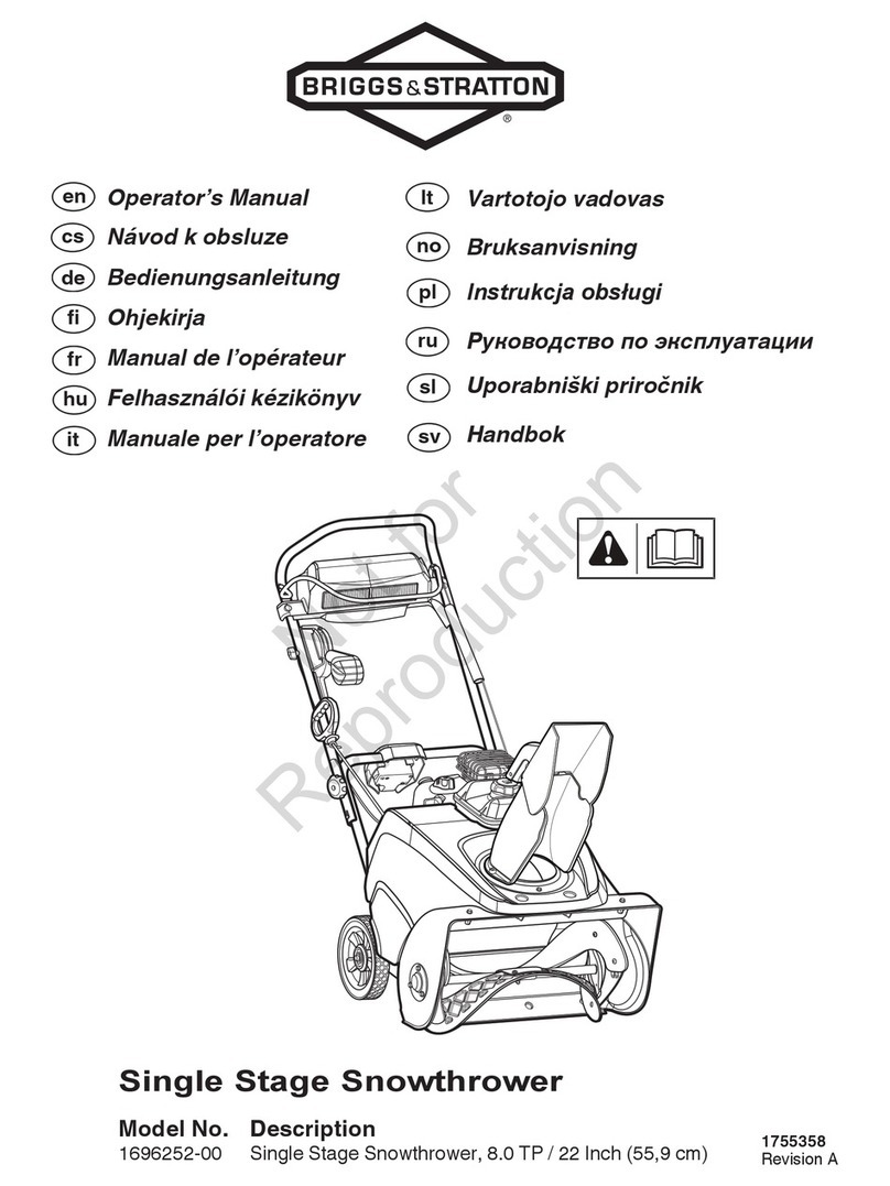 Briggs & Stratton 1696252-00 Operator's manual