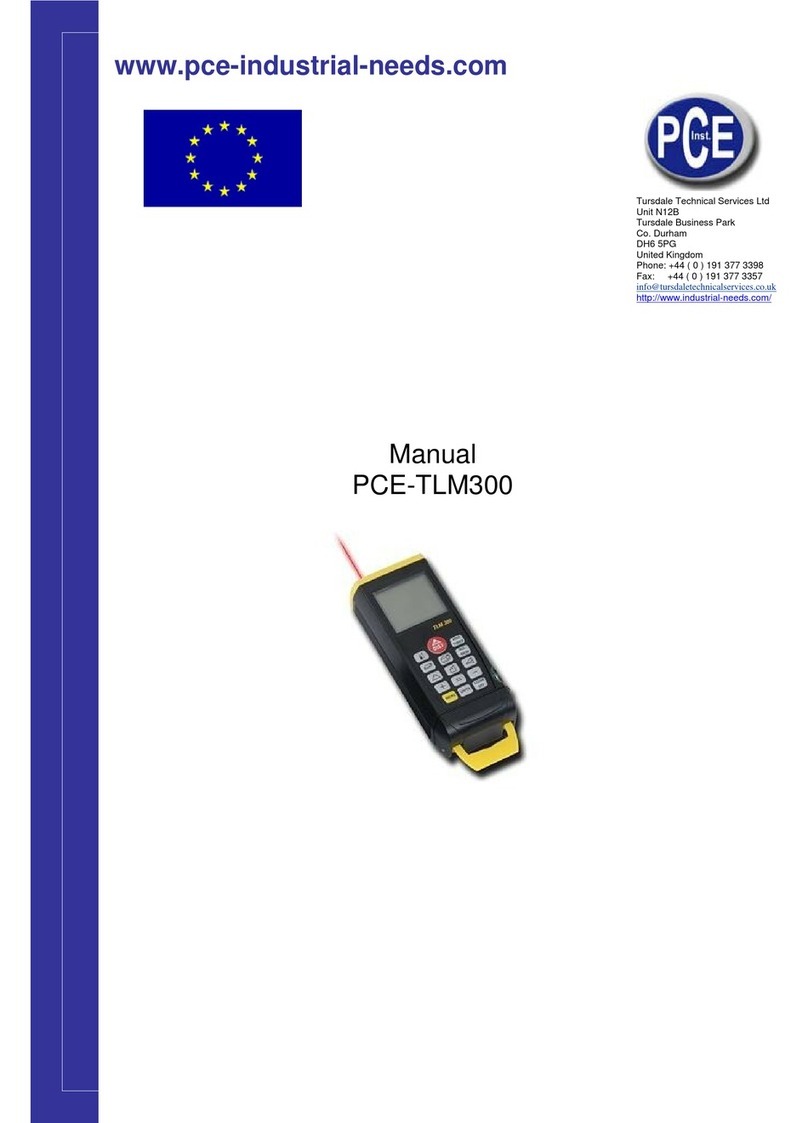 PCE Instruments PCE-TLM300 User manual