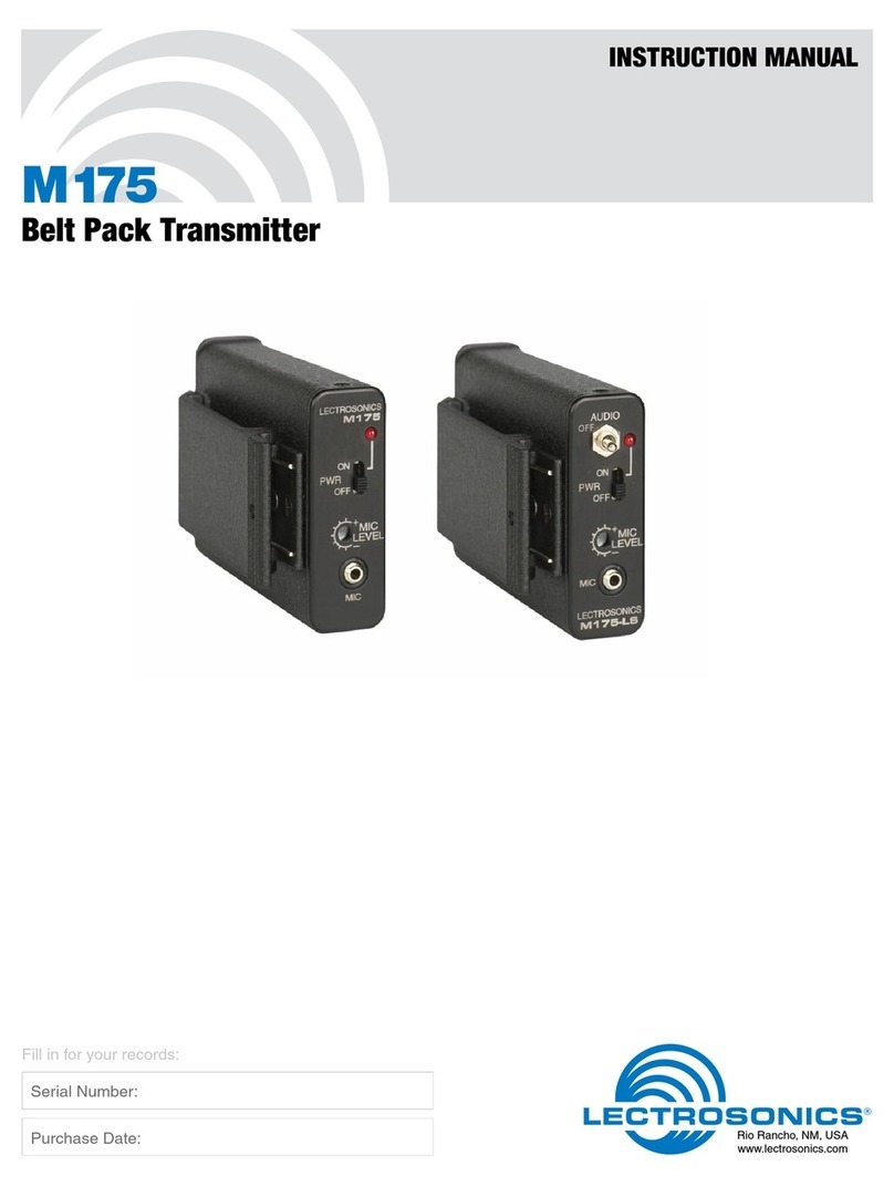 Lectrosonics M175 User manual