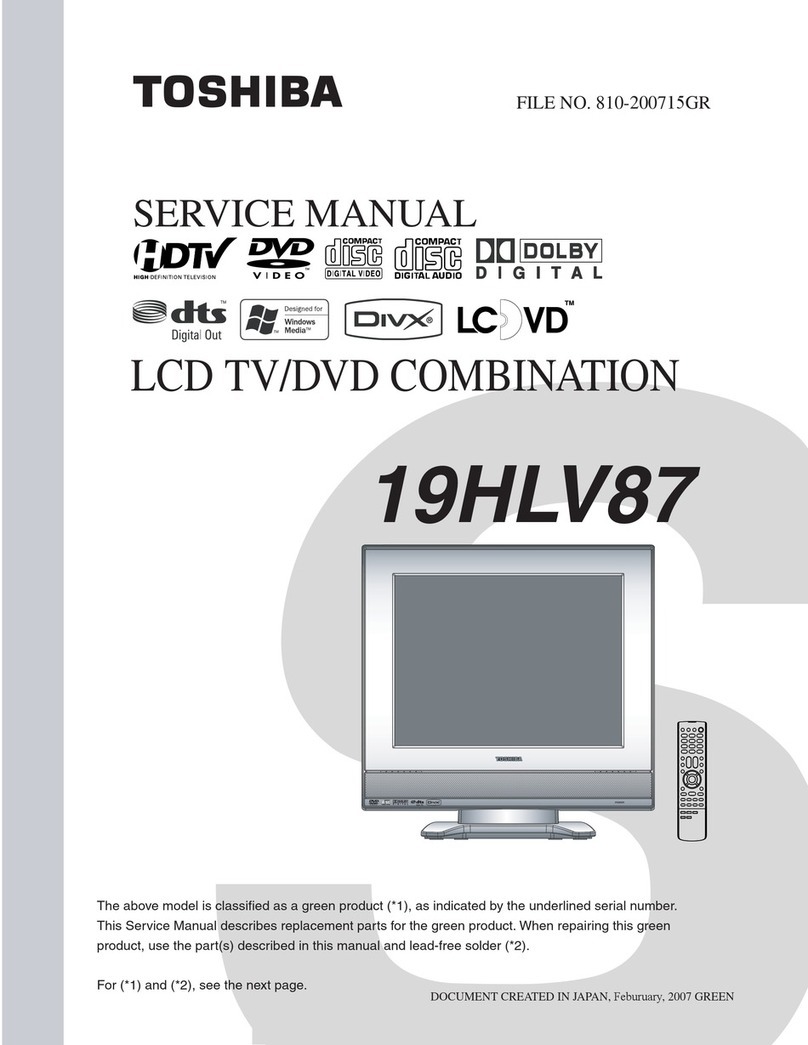 Toshiba 19HLV87 - 19" LCD TV User manual
