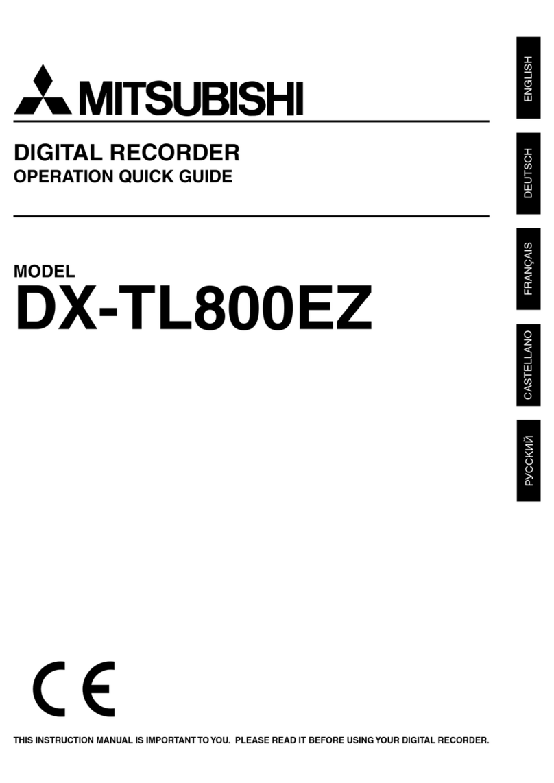 Mitsubishi DX-TL800EZ Operation quick guide
