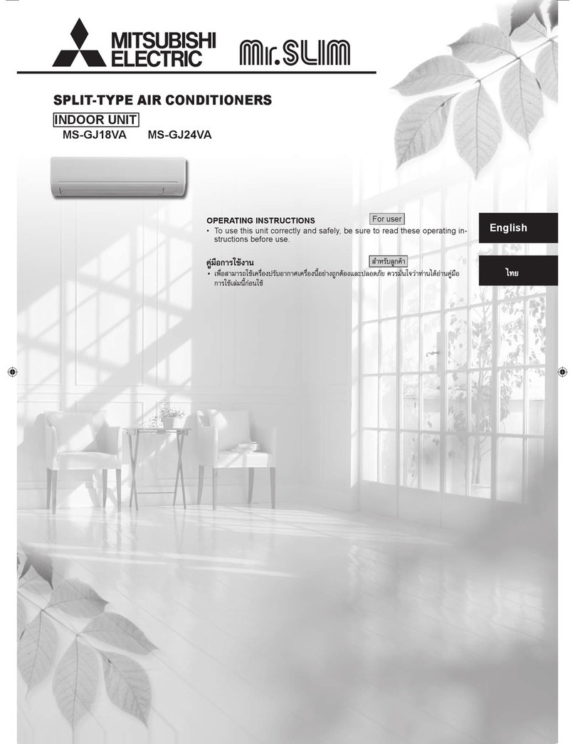 Mitsubishi Electric MS-GJ18VA User manual