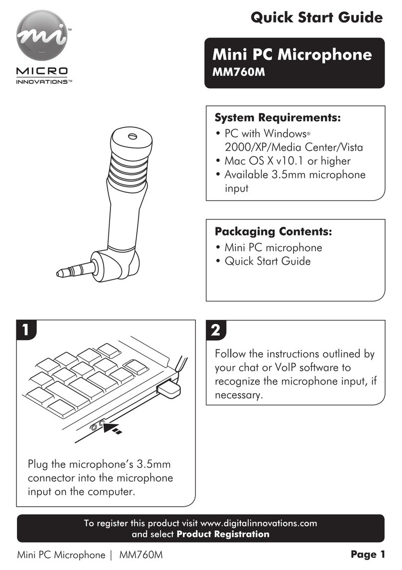Micro Innovations MM760M quick start guide