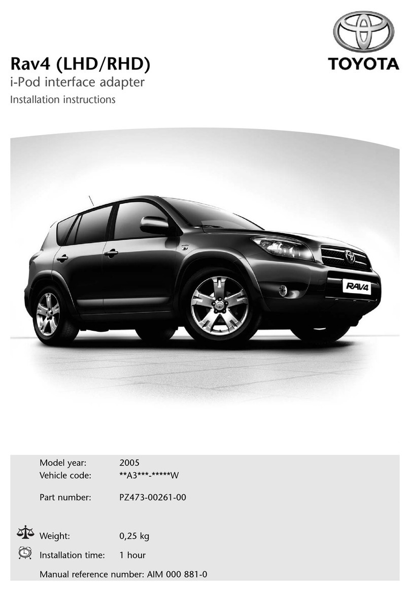 Toyota Rav42005 installation instructions