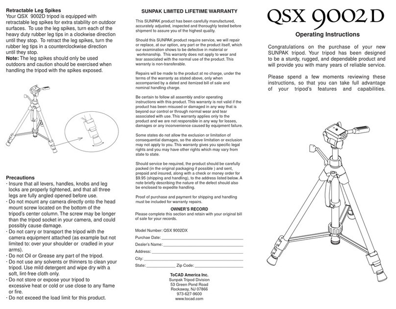 ToCAD QSX 9002DX operating instructions