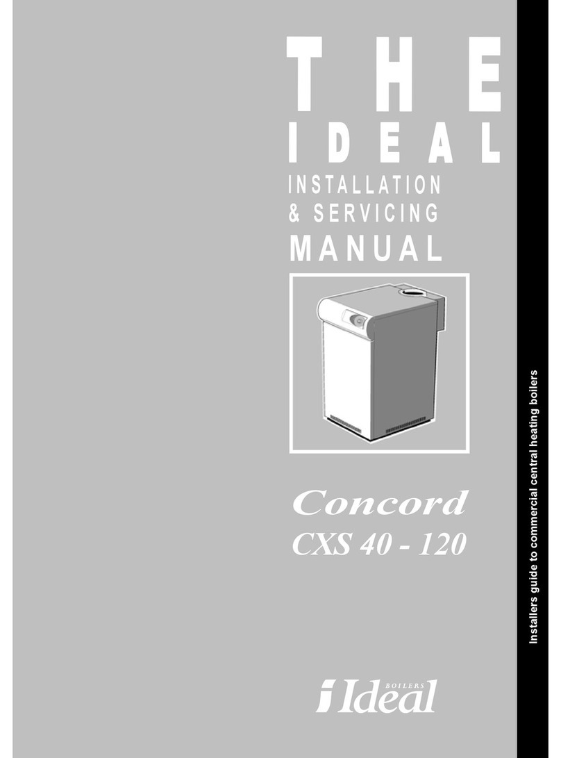 IDEAL Concord CXS 40 Installation & servicing manual
