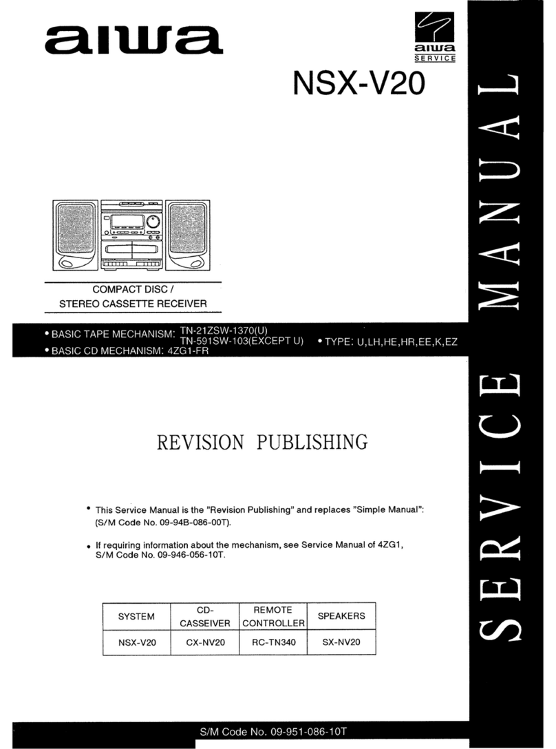 Aiwa NSX-V20 Service manual