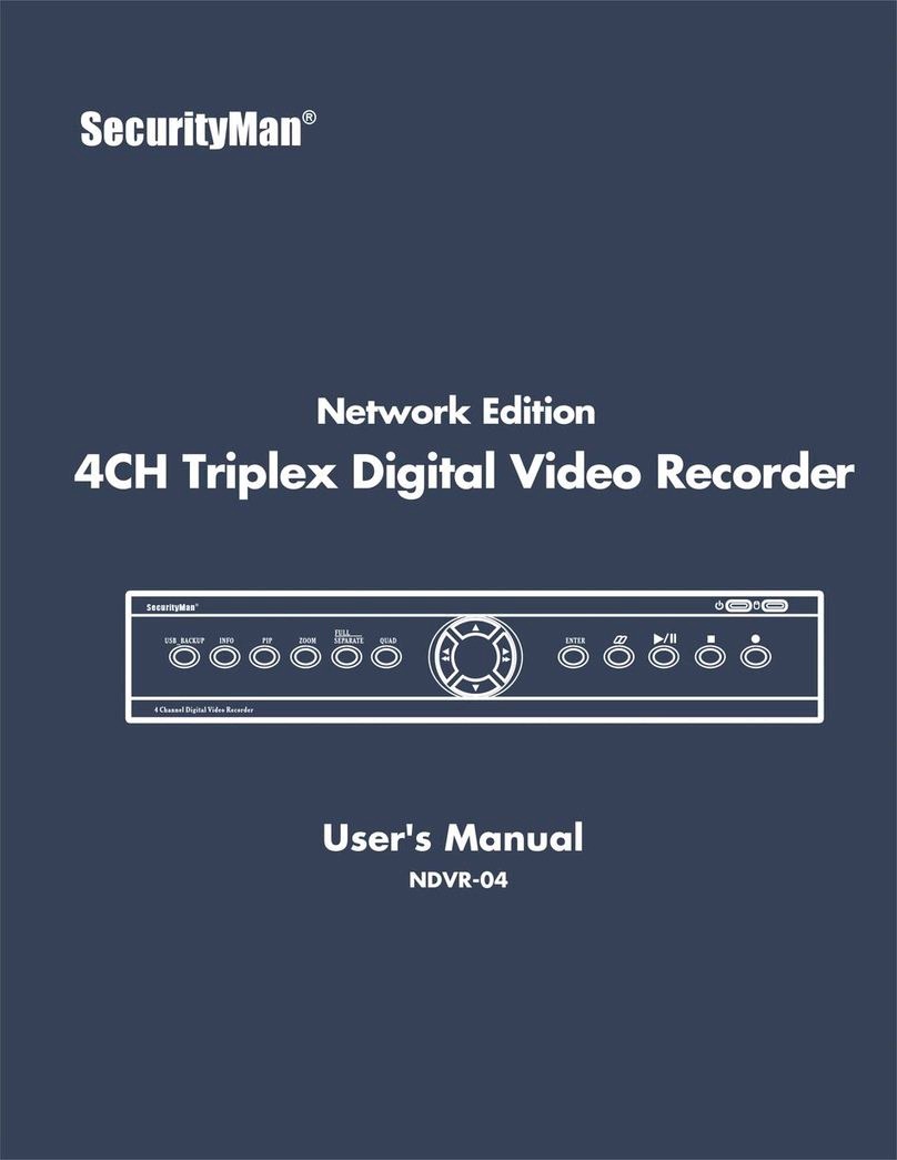 SecurityMan NDVR-04 user manual