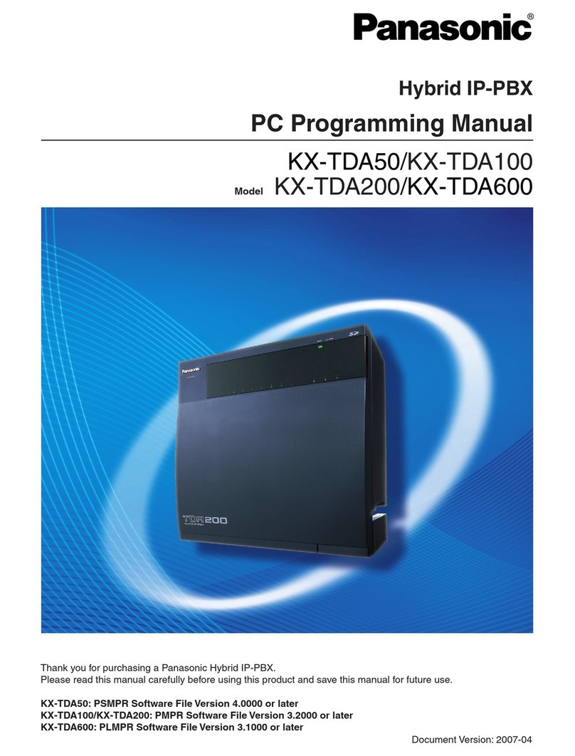 Panasonic KX-TDA50 Owner's manual