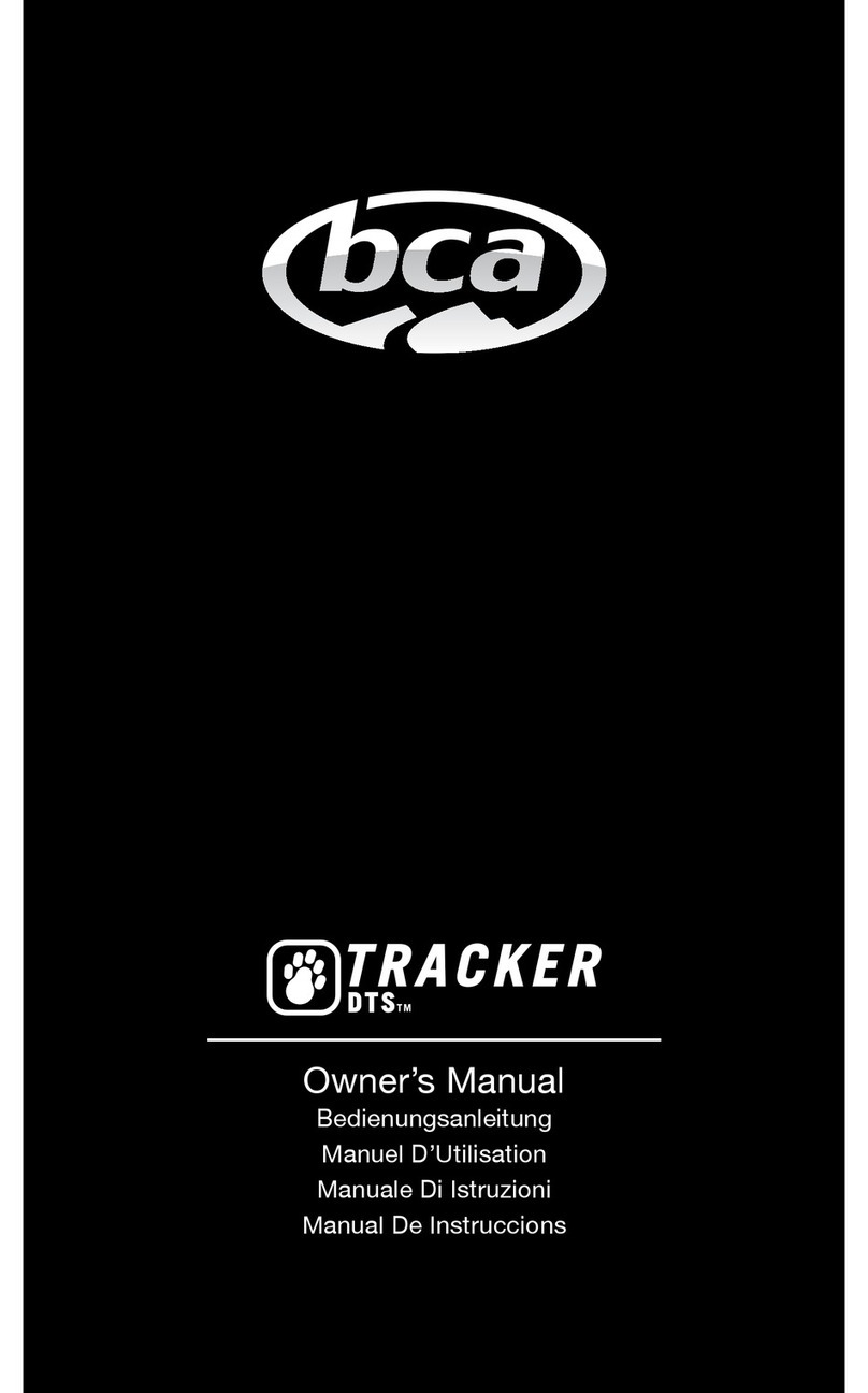 bca TRACKER DTS owner's manual