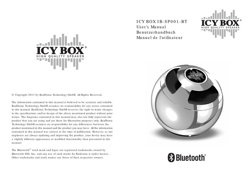 RaidSonic Technology ICY BOX IB-SP001-BT user manual