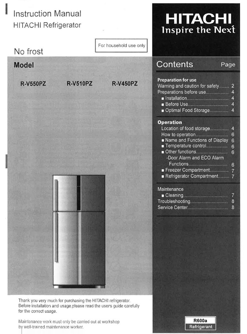 Hitachi R-V550PZ User manual