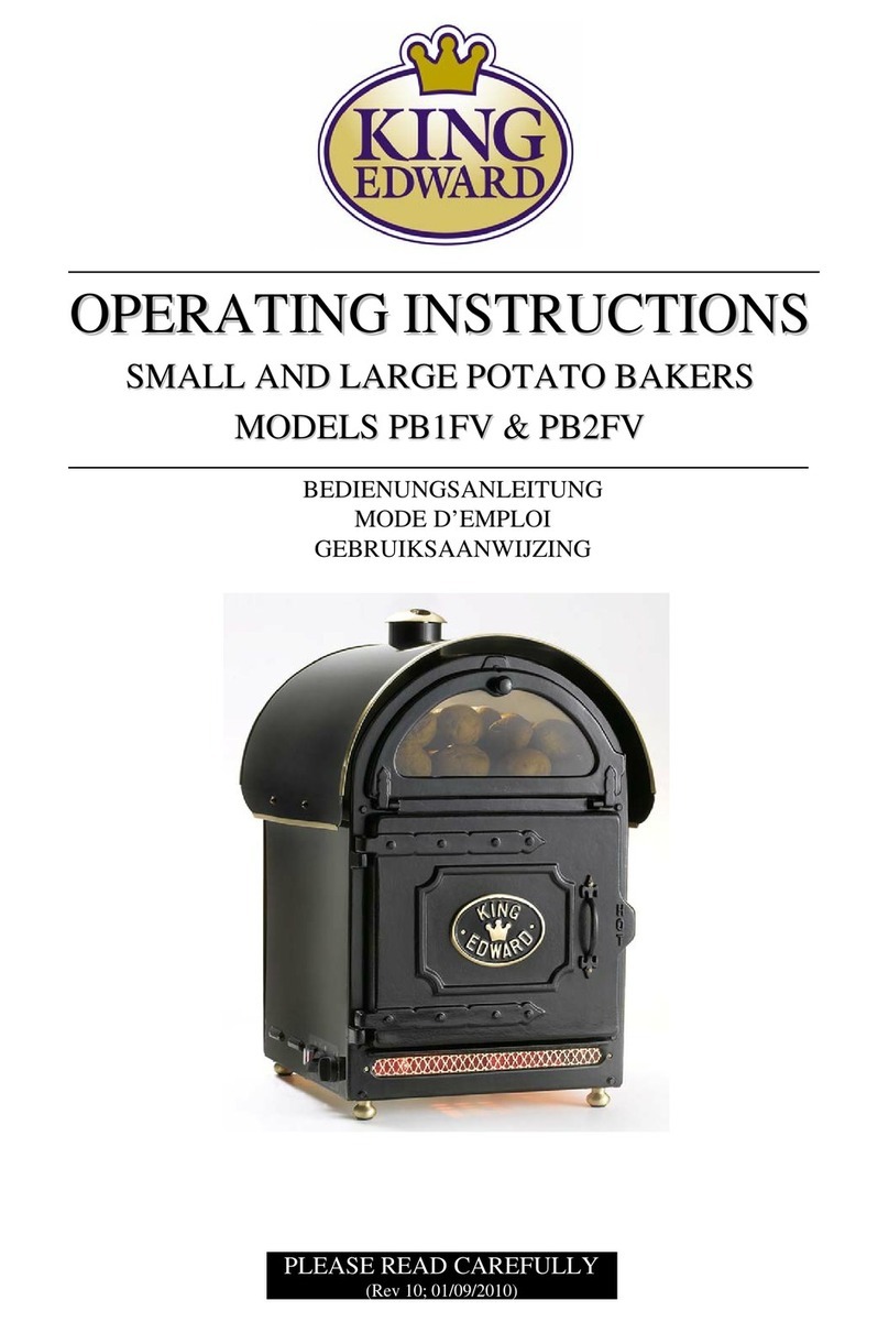 King Edward PB1FV operating instructions