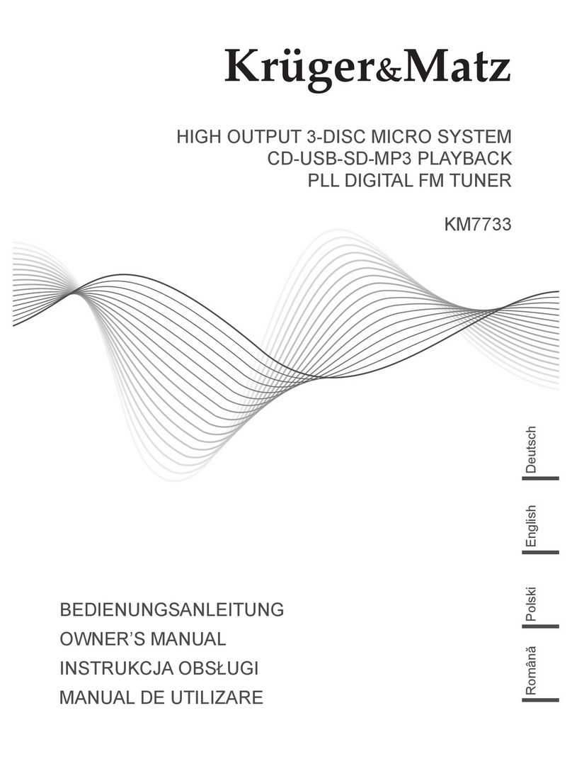 Kruger&Matz KM7733 User manual