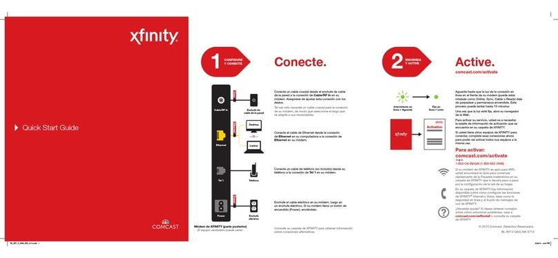 Comcast XFINITY quick start guide