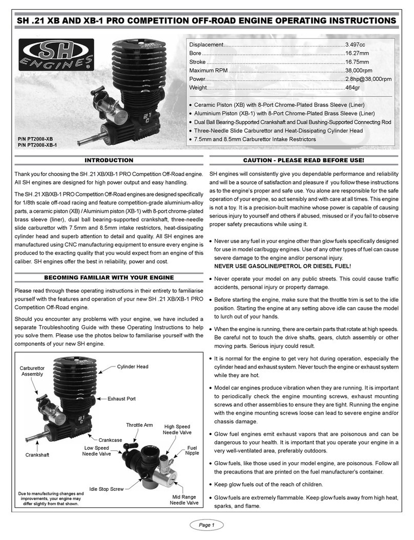 SH Engines SH .21 XB operating instructions SH Engines SH .21 XB operating instructions