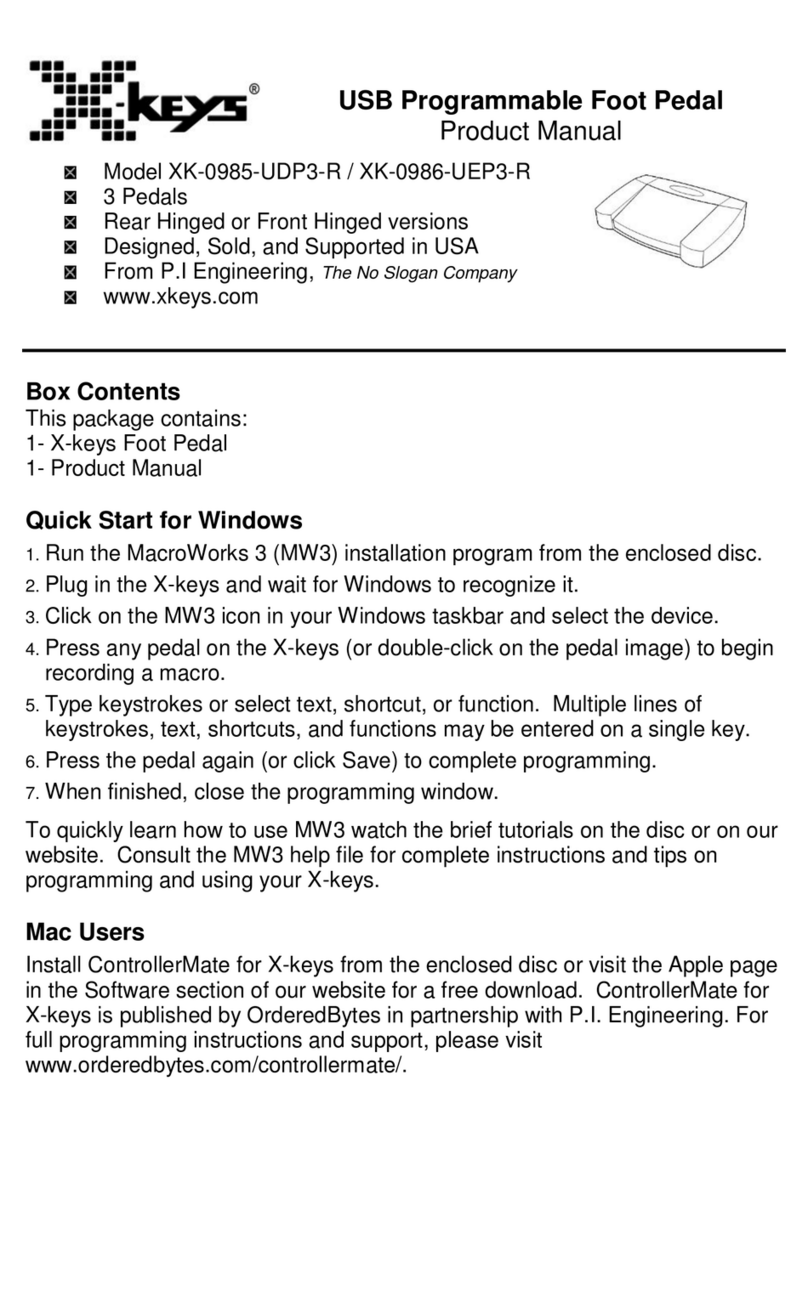 X-keys XK-0985-UDP3-R User manual