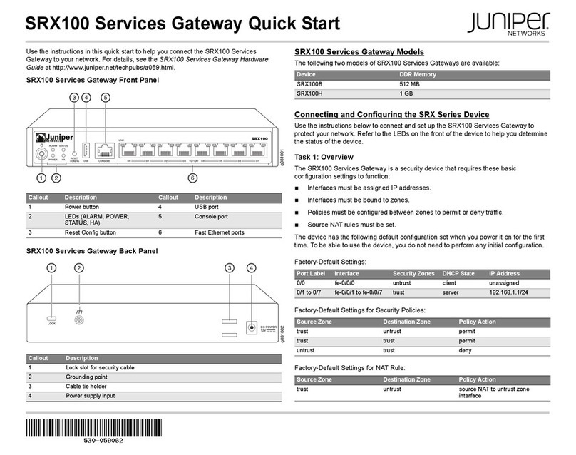Juniper SRX100B User manual