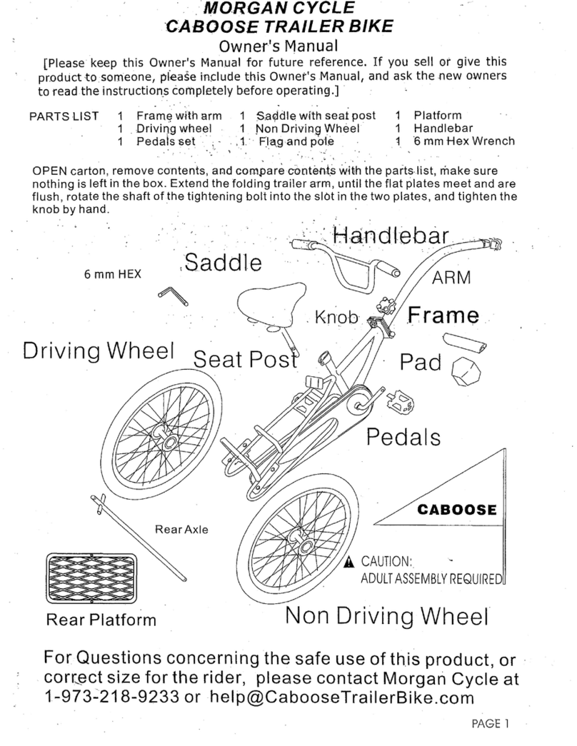 Morgan Cycle Caboose owner's manual