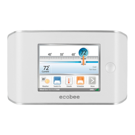 Ecobee SMART THERMOSTAT User manual Ecobee SMART THERMOSTAT User manual