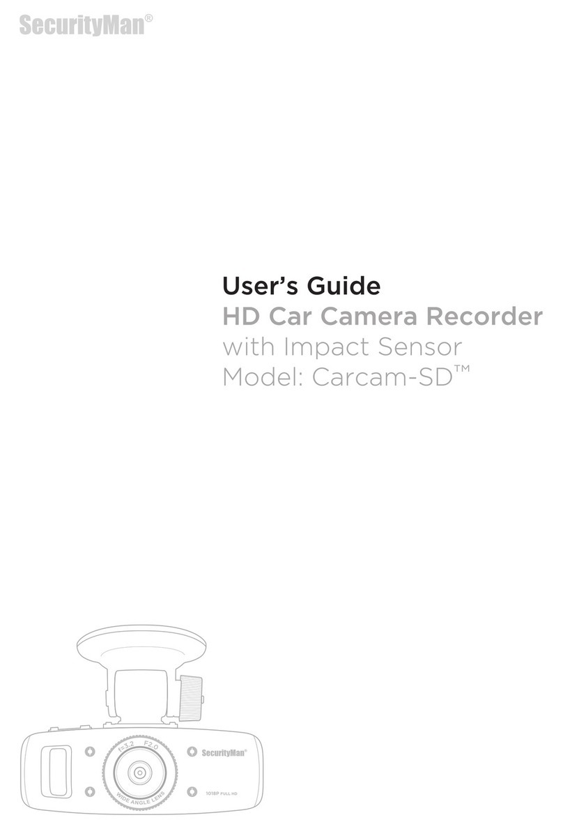 SecurityMan CARCAM-SD User manual