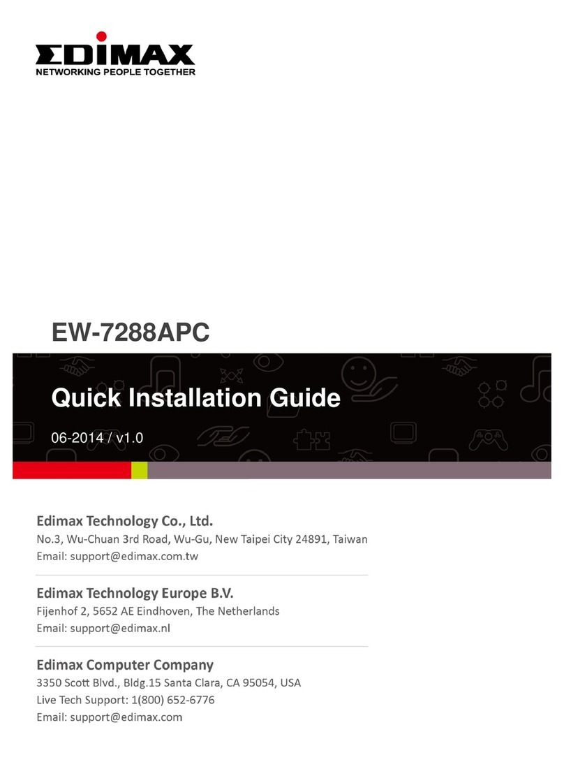Edimax EW-7288APC User manual Edimax EW-7288APC User manual