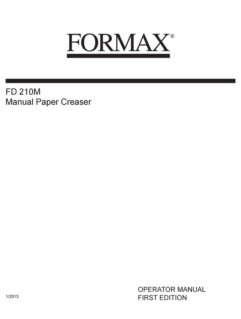 Formax FD 210M Operator's manual