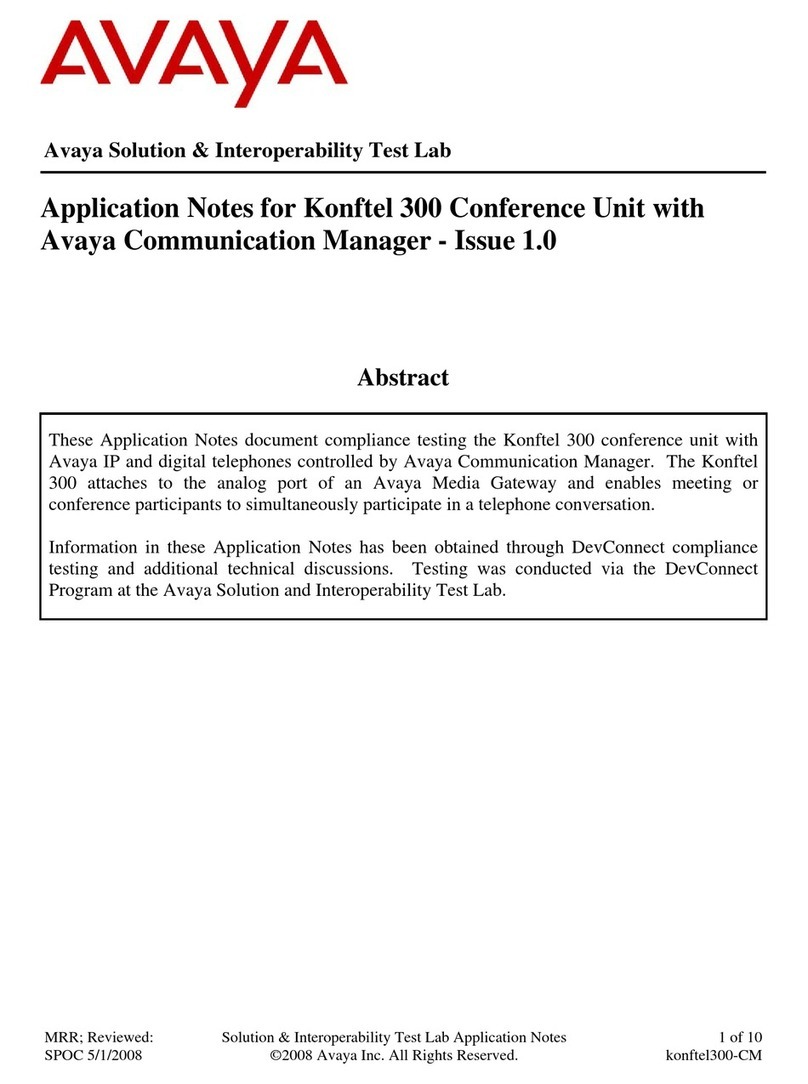Konftel Konftel 300 Application notes